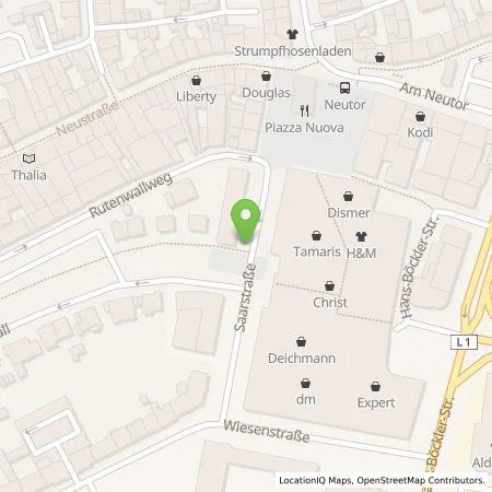 Standortübersicht der Tankstelle Stadtwerke Dinslaken GmbH in 46537 Dinslaken