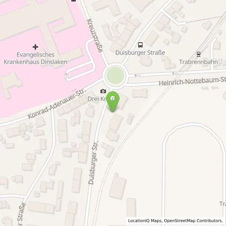 Standortübersicht der Tankstelle Stadtwerke Dinslaken GmbH in 46537 Dinslaken