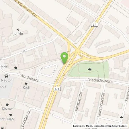 Standortübersicht der Tankstelle Stadtwerke Dinslaken GmbH in 46535 Dinslaken