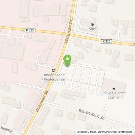 Standortübersicht der Tankstelle Wilhelm Cramer GmbH in 30853 Langenhagen