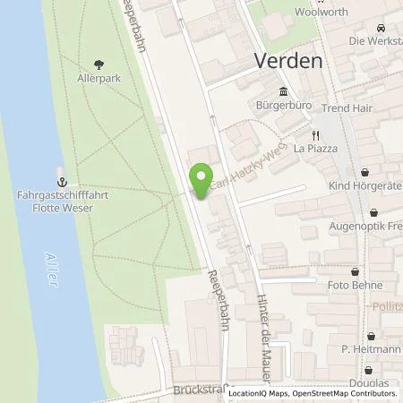 Standortübersicht der Tankstelle Stadtwerke Verden GmbH in 27283 Verden