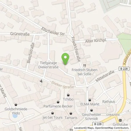 Standortübersicht der Tankstelle Stadtwerke Haan GmbH in 42781 Haan