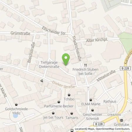 Standortübersicht der Tankstelle Stadtwerke Haan GmbH in 42781 Haan