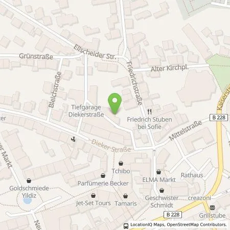 Standortübersicht der Tankstelle Stadtwerke Haan GmbH in 42781 Haan