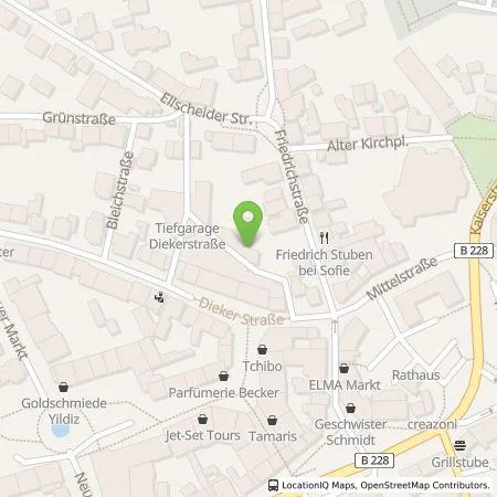 Standortübersicht der Tankstelle Stadtwerke Haan GmbH in 42781 Haan