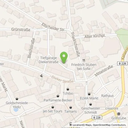 Standortübersicht der Tankstelle Stadtwerke Haan GmbH in 42781 Haan