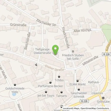 Standortübersicht der Tankstelle Stadtwerke Haan GmbH in 42781 Haan