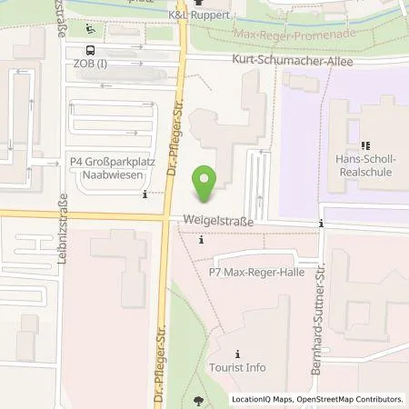 Standortübersicht der Tankstelle Stadtwerke Weiden i.d.OPf. AöR in 92637 Weiden i.d.OPf.