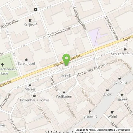 Standortübersicht der Tankstelle Stadtwerke Weiden i.d.OPf. AöR in 92637 Weiden i.d.Opf.