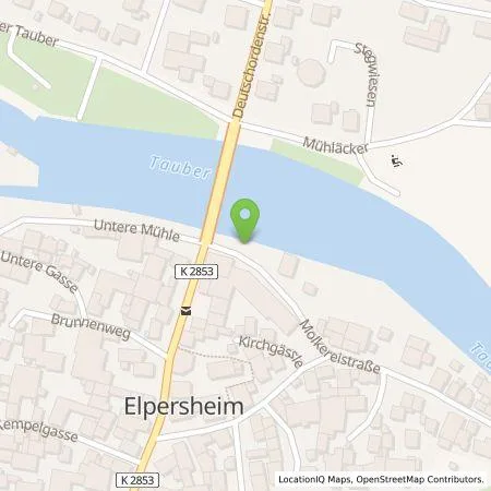 Standortübersicht der Tankstelle Hermann Geuder e.K. in 97990 Weikersheim (Elpersheim)