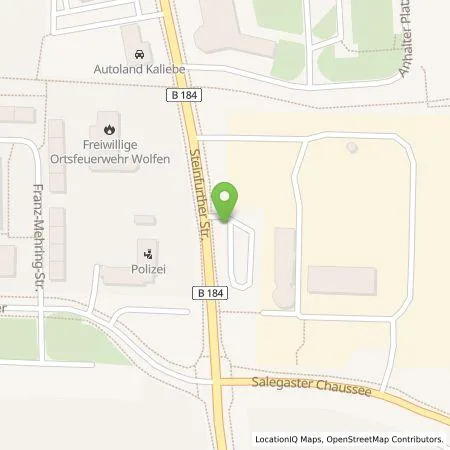 Standortübersicht der Tankstelle Stadtwerke Bitterfeld-Wolfen GmbH in 06766 Bitterfeld-Wolfen