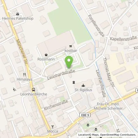 Standortübersicht der Tankstelle Rothmoser GmbH & Co. KG in 85567 Grafing