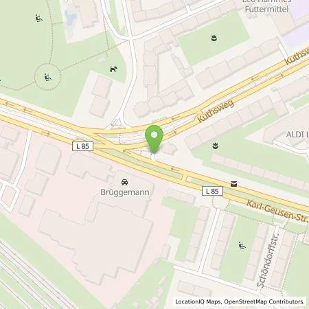 Standortübersicht der Tankstelle DaimlerAG durch Anota Fahrzeugservice- und Vertriebsgmbh in 40231 Düsseldorf