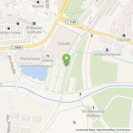 Standortübersicht der Tankstelle Stadtwerke Ilmenau GmbH in 98693 Ilmenau