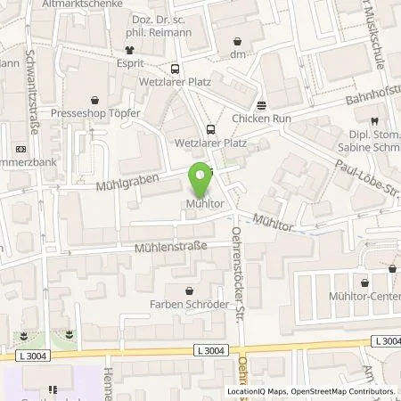 Standortübersicht der Tankstelle Stadtwerke Ilmenau GmbH in 98693 Ilmenau