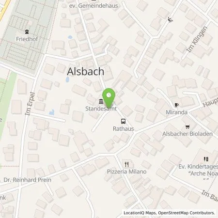 Standortübersicht der Tankstelle Gruppen-Gas- und Elektrizitätswerk Bergstraße AG in 64665 Alsbach-Hähnlein