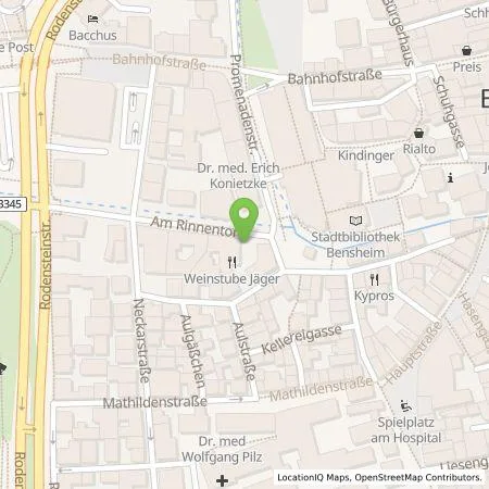 Standortübersicht der Tankstelle Gruppen-Gas- und Elektrizitätswerk Bergstraße AG in 64625 Bensheim