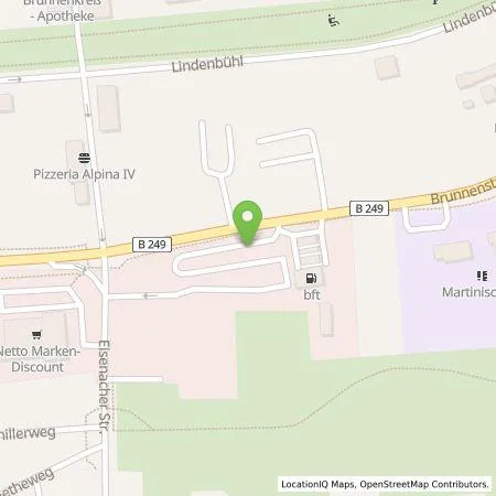 Standortübersicht der Tankstelle Stadtwerke Mühlhausen GmbH in 99974 Mühlhausen