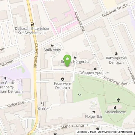 Standortübersicht der Tankstelle Hotel Zum Weissen Ross in 04509 Delitzsch