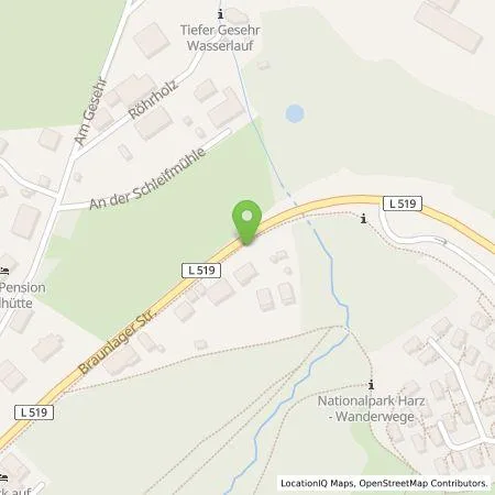 Standortübersicht der Tankstelle BergWiese Immobilien und Touristik (Einzelunternehmen) in 37444 Sankt Andreasberg