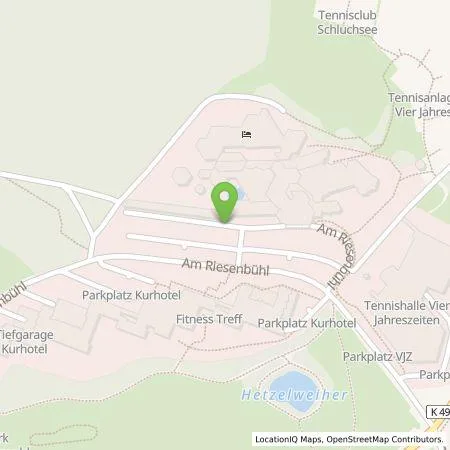 Standortübersicht der Tankstelle Hetzel Hotel Hochschw. Gmbh und COKG in 79859 Schluchsee