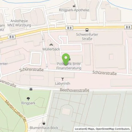 Standortübersicht der Tankstelle Evio Mobility GmbH in 97080 Würzburg