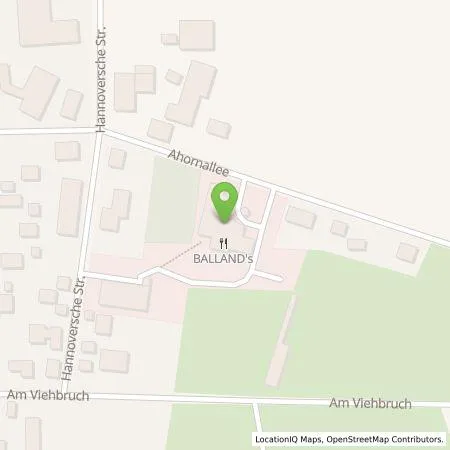 Standortübersicht der Tankstelle Ballands Hotel und Restaurant in 29690 Lindwedel