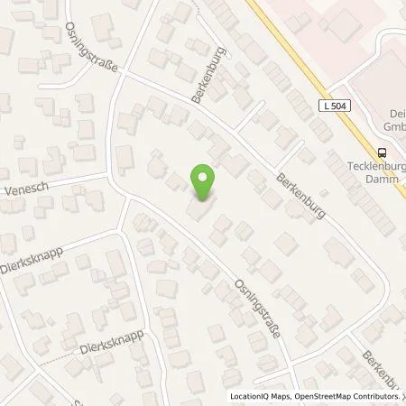 Standortübersicht der Tankstelle Hausverwaltung Burek in 49477 Ibbenbüren