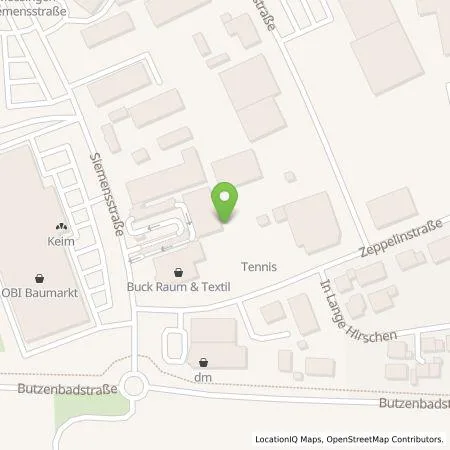 Standortübersicht der Tankstelle Simon Brielmann in 72116 Mössingen