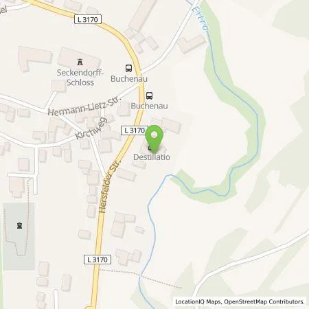 Standortübersicht der Tankstelle UNICOBRES OHG in 36132 Eiterfeld