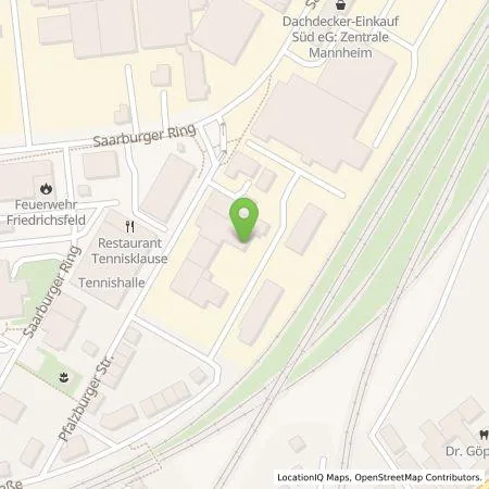 Standortübersicht der Tankstelle Hänssler Kunststoff- und Dichtungstechnik GmbH in 68229 Mannheim