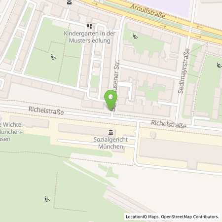 Standortübersicht der Strom (Elektro) Tankstelle: SWM Versorgungs GmbH in 80634, Mnchen