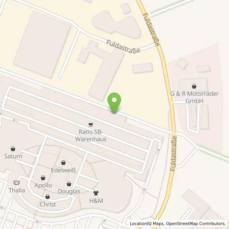 Standortübersicht der Tankstelle EnKL GmbH in 34225 Baunatal