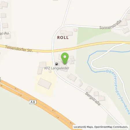 Standortübersicht der Tankstelle KFZ Langwieder (Einzelfirma) in 83364 Neukirchen