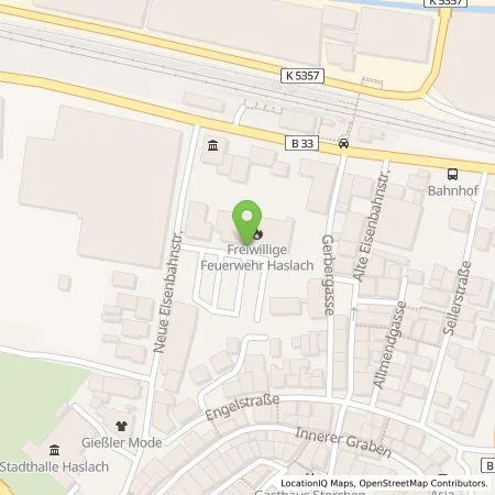 Standortübersicht der Tankstelle Stadtwerke Haslach, Eigenbetrieb in 77716 Haslach