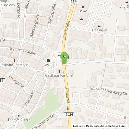 Standortübersicht der Tankstelle Stadtwerke Haslach, Eigenbetrieb in 77716 Haslach