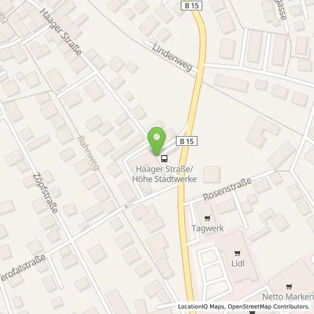 Standortübersicht der Tankstelle Stadtwerke Dorfen GmbH in 84405 Dorfen