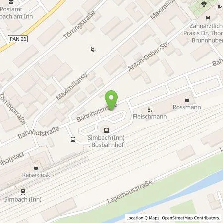Standortübersicht der Tankstelle In(n) Energie GmbH in 84359 Simbach am Inn