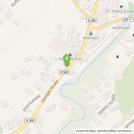 Standortübersicht der Tankstelle Raiffeisenbank Neumarkt-St. Veit - Reischach eG in 84571 Reischach