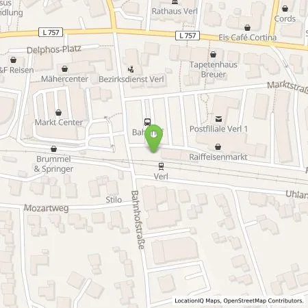 Standortübersicht der Tankstelle Stadtwerk Verl GmbH in 33415 Verl