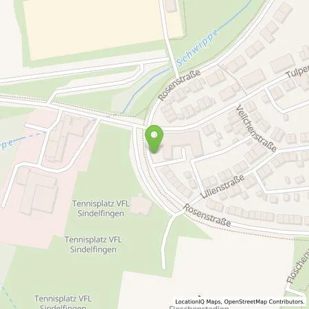 Standortübersicht der Tankstelle Stadtwerke Sindelfingen Mobility GmbH in 71063 Sindelfingen