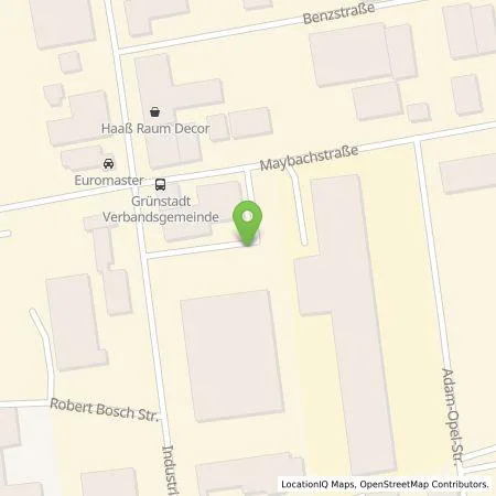 Standortübersicht der Tankstelle Verbandsgemeinde Leiningerland in 67269 Grünstadt