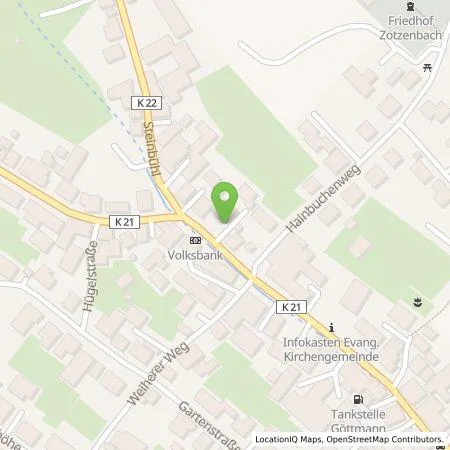 Standortübersicht der Tankstelle Energiegenossenschaft Starkenburg eG in 64668 Zotzenbach