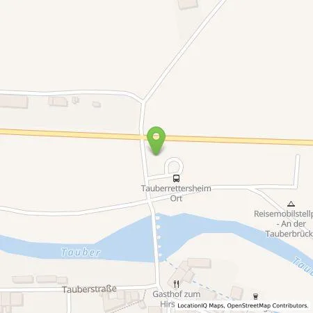 Standortübersicht der Tankstelle Müller - Mühle GmbH & Co. KG E-Werk Tauberrettersheim in 97285 Tauberrettersheim