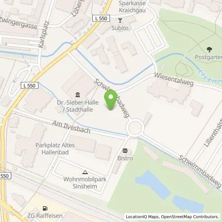 Standortübersicht der Tankstelle Stadtwerke Sinsheim Versorgungs GmbH & Co. KG in 74889 Sinsheim