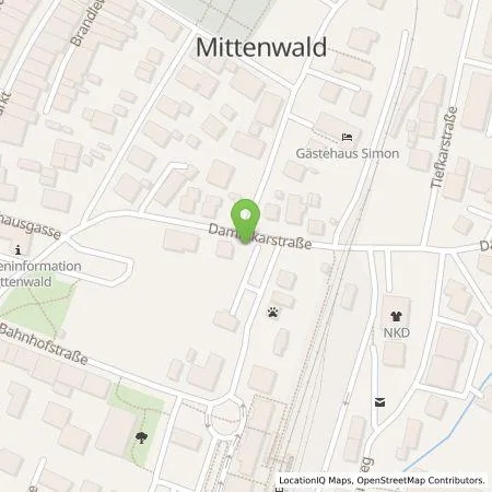 Standortübersicht der Tankstelle KEW Karwendel Energie und Wasser GmbH in 82481 Mittenwald