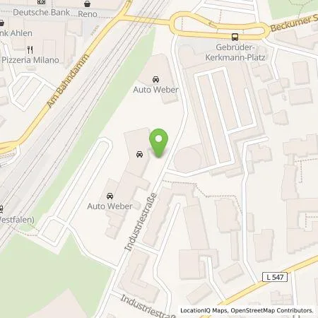 Standortübersicht der Tankstelle Stadtwerke Ahlen GmbH in 59229 Ahlen