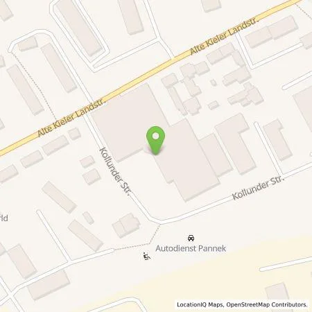 Standortübersicht der Tankstelle Autohaus Fräter GmbH in 24768 Rendsburg