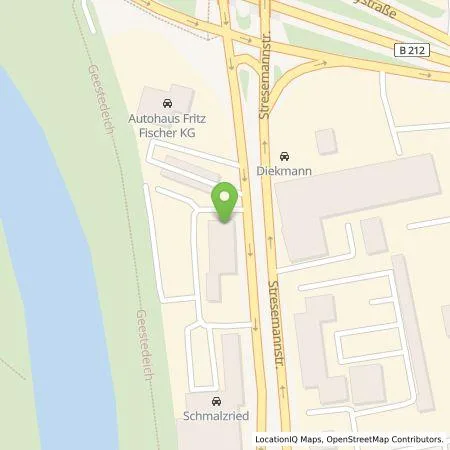 Standortübersicht der Tankstelle Schmalzried Automobile GmbH in 27570 Bremerhaven