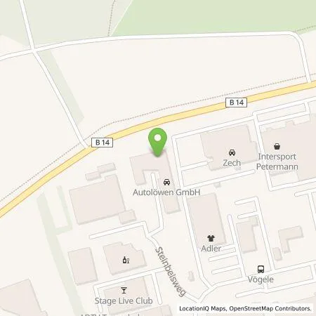 Standortübersicht der Tankstelle Autolöwen GmbH in 74523 Schwäbisch Hall